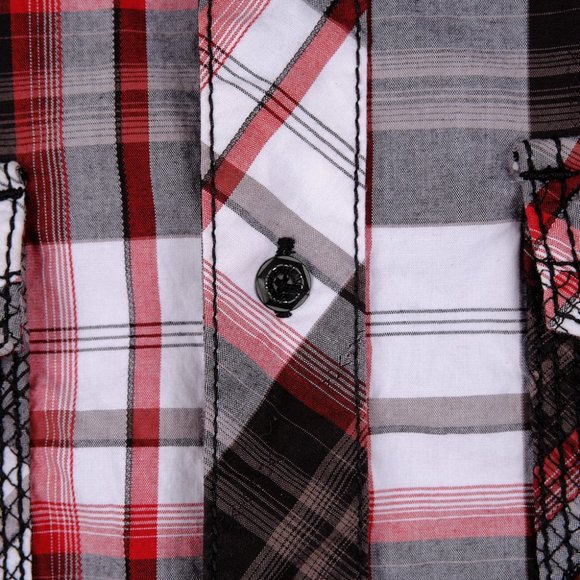 Buckle Black Men's Standard Fit Button Front Medium - Picture 4 of 6